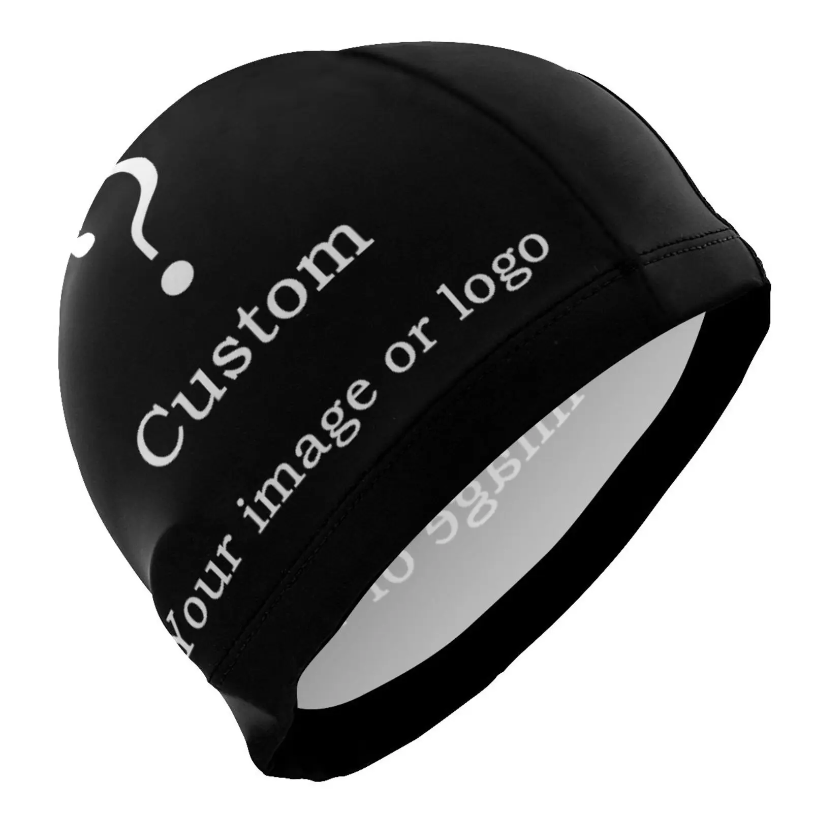 CustomSwimmingCapForMenWomenUnisexElasticFabricWaterproofPool