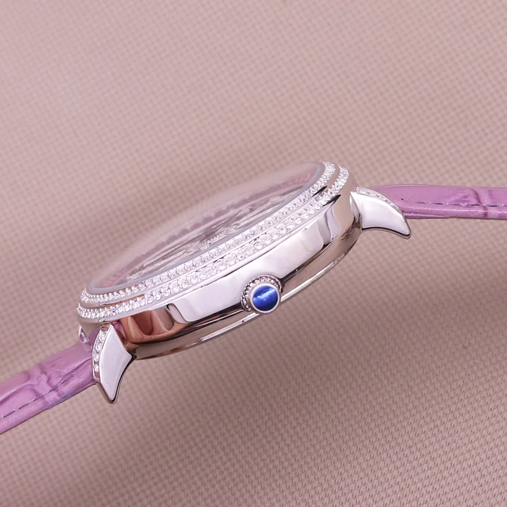 Luxury Davena Spin Snow Flower Women's Watch Japan Mov't