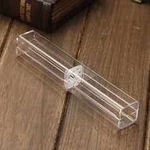 

Box Case Pen Storage Box Stationery Organizer School Office Use Transparent Plastic Tube Case with A Cute Shape