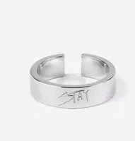 Korean Version of The New Felix Peripheral Metal Flower Ring Trend Men and Women Jewelry Lovers Accessories Gift 2