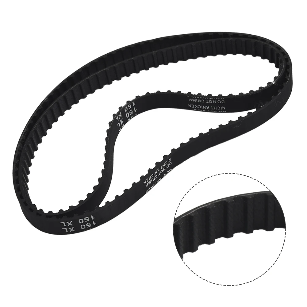 

2pcs 150XL037 Timing Belt 75 Teeth Width Black Cogged Rubber Geared Belt Positive Drive Transmission Belts