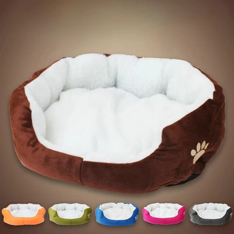 New Super Soft Dog Bed Plush Cat Mat Christmas Small and Large Size Lambswool Kennel Bichon Pet Bed Mat Supplies