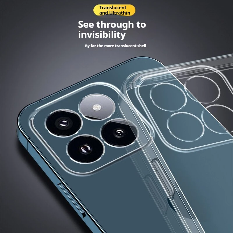 Durable Slim Transparent Shockproof Phone Case - Clear Flexible TPU Cover
