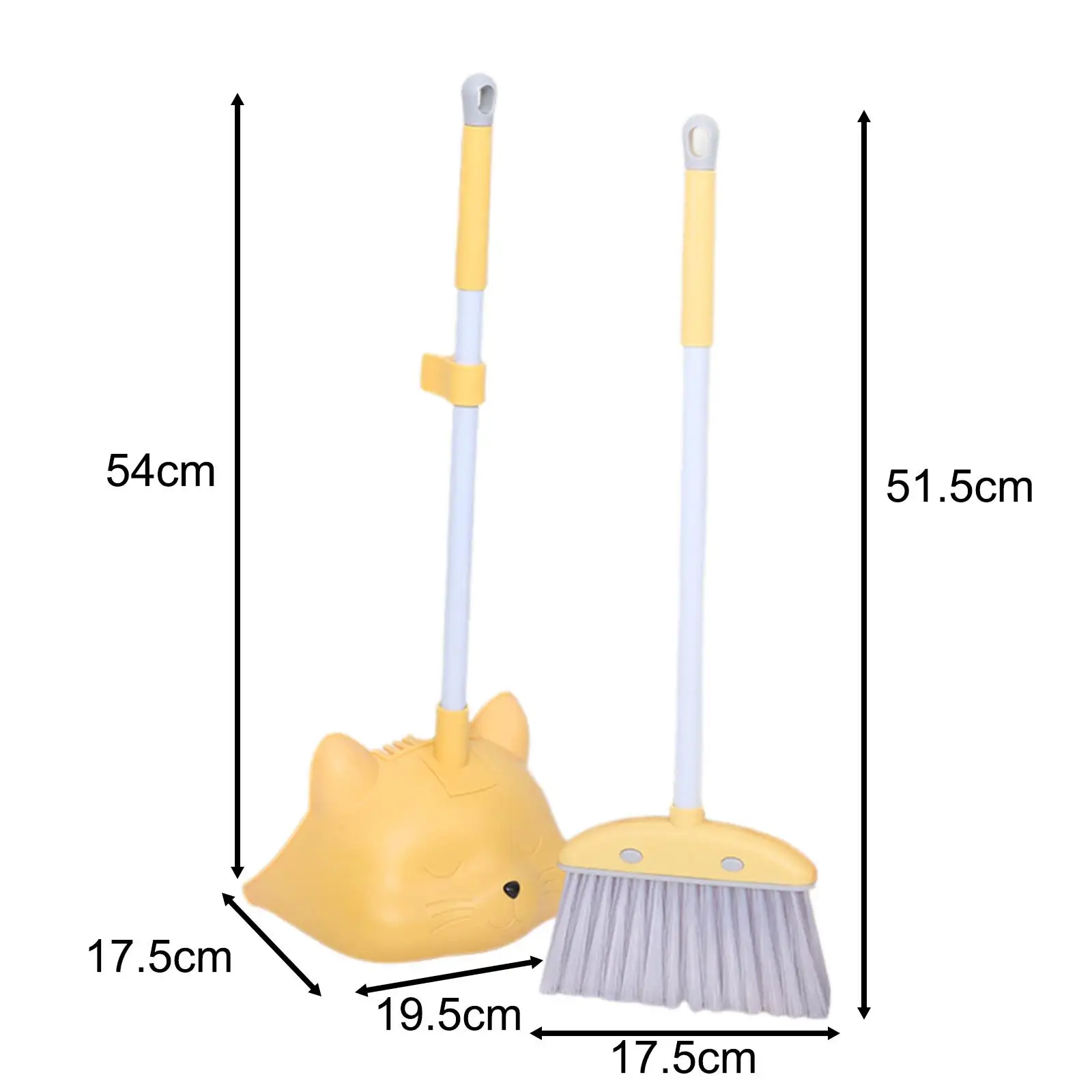 Children Cleaning Broom Dustpan Set Cleaning Sweeping Play Set Novelty Toddlers Cleaning Toys Set for Girls Boys Age 3-6 Kids