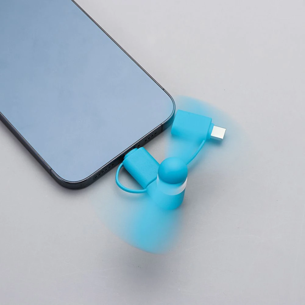 IN 1 Travel Portable Cell Phone Mini Fan Cooling Cooler Android Type-c Micro USB C IPad 5 6 6S 7 Plus 8 X XS mini portable fan portable fan cell phone fan