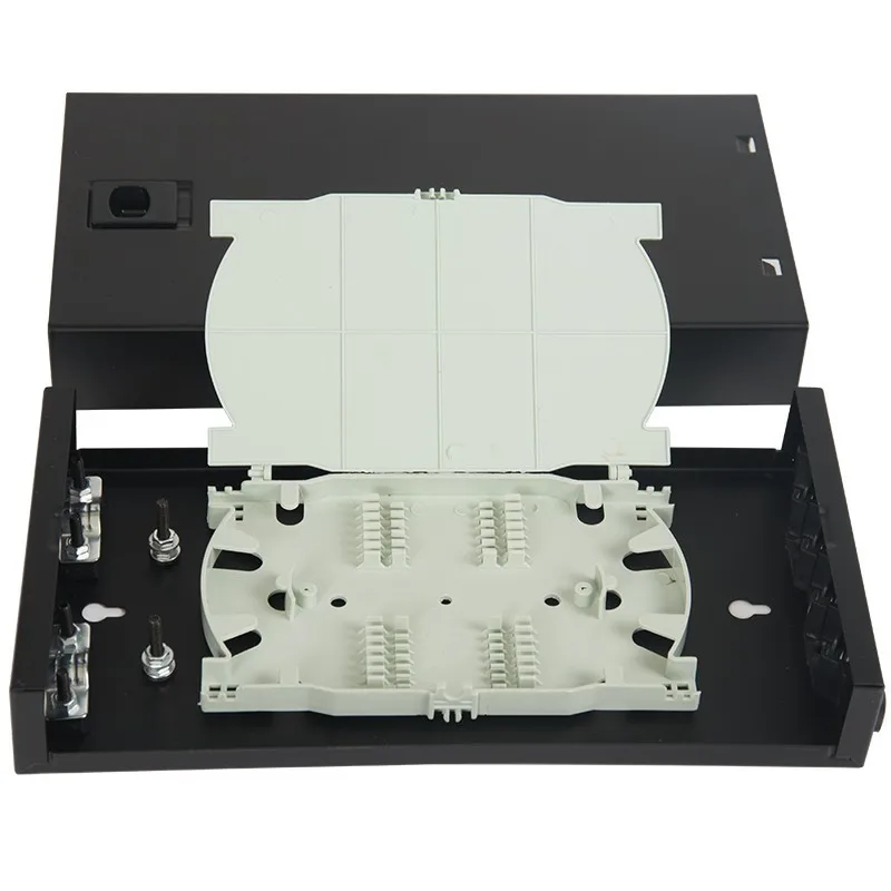 Haina universal optical fiber junction box FTTH LC 12 core single mode flange pigtail LSZH wall-mounted ISO certification