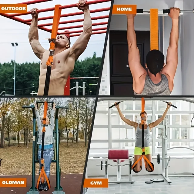 6pcs pull-up assist belt for indoor fitness exercise, horizontal bar auxiliary belt, tension device, fitness tension rope, elast 5