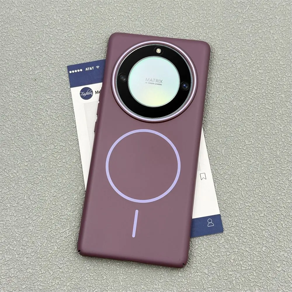 Magnetic PC Skin-Friendly Drop-Proof Phone Back Cover with Simple and Durable Design