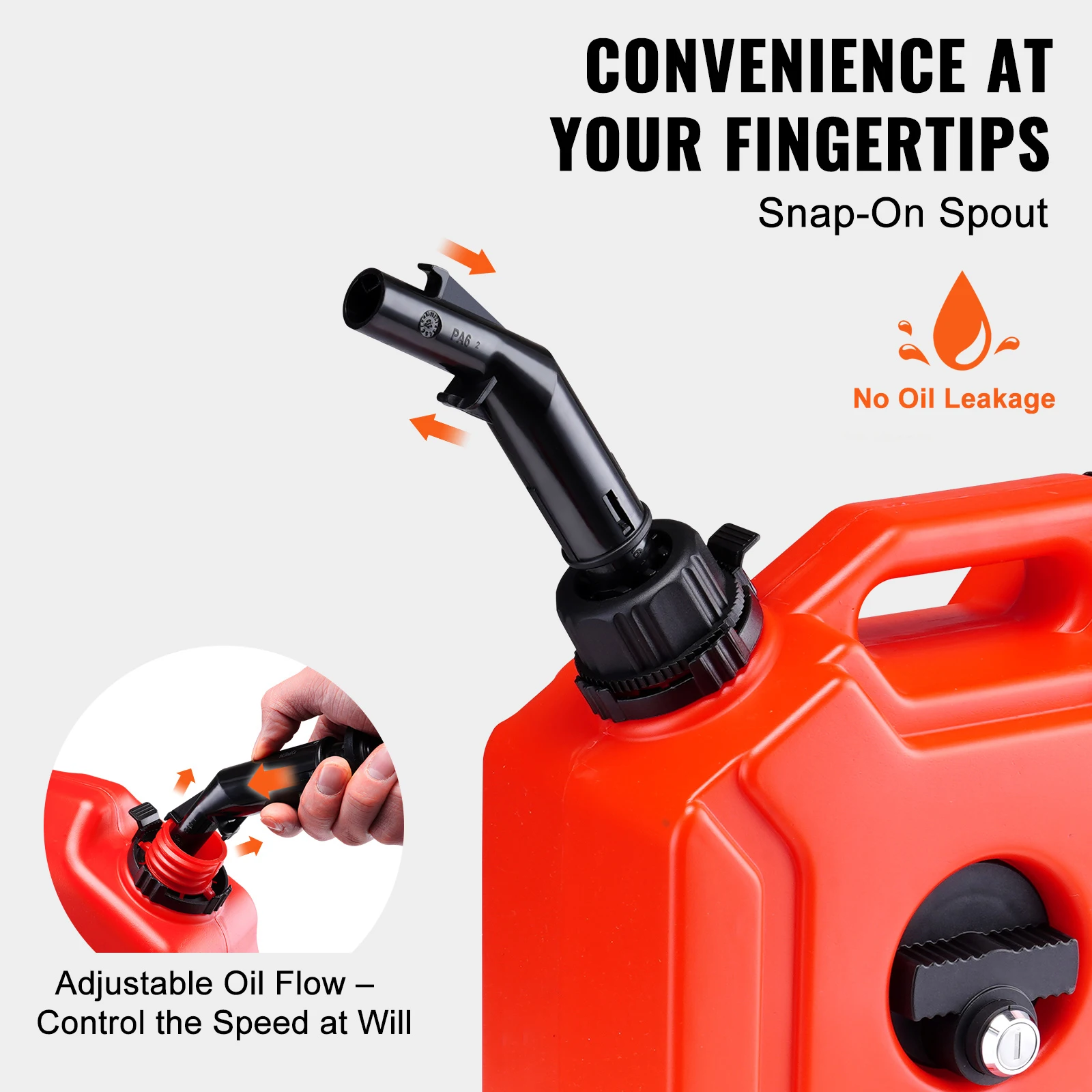 5/10L Fuel Tank Petrol Cans Gas Barrels Can Spare Water Container with Spout Adjustable Flow Rate for Motorcycle petrol can motorcycle fuel container