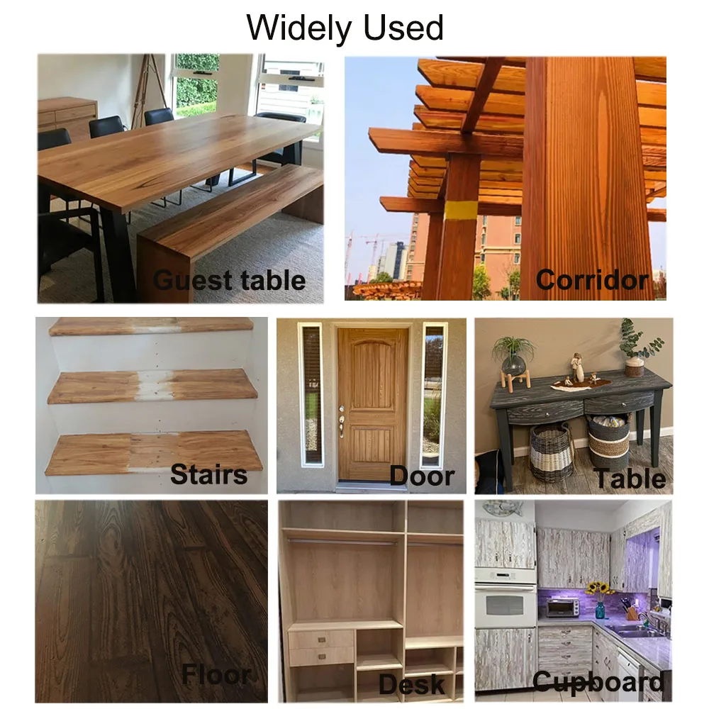 Holzmaserung Werkzeug Set Gefälschte Holzmaserung Roller Malwerkzeug mit Griff DIY Gummi Körnung Werkzeug für Wand Kunst Farbe Dekoration – Detail 9