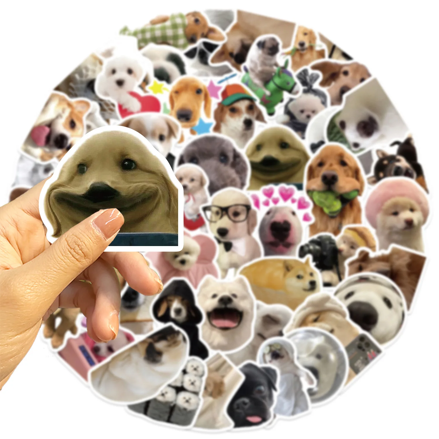 10/50PCS Cute Funny Dog MEME Graffiti Stickers Vinyl Waterproof Decorative Packaging De... - SKU VWPD2136 - UGI Packaging