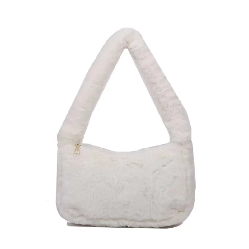 

Роскошная пушистая сумка с плюшевой текстурой, элегантная повседневная шикарная сумка