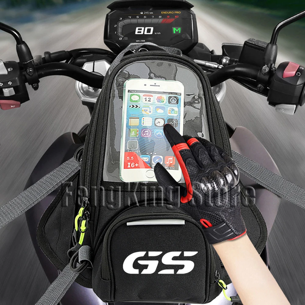 오토바이 마그네틱 라이딩 백, 내비게이션 연료 탱크 백, 대형 스크린, BMW R1200GS R1250GS R1150GS R1250 LC ADV R1300GS 용