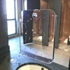 Acrylic Anti Fog Mirror Shower Shaving Fogless Mirror Washroom Travel Accessories For Women Makeup Man Shaving Bathroom Tools 3