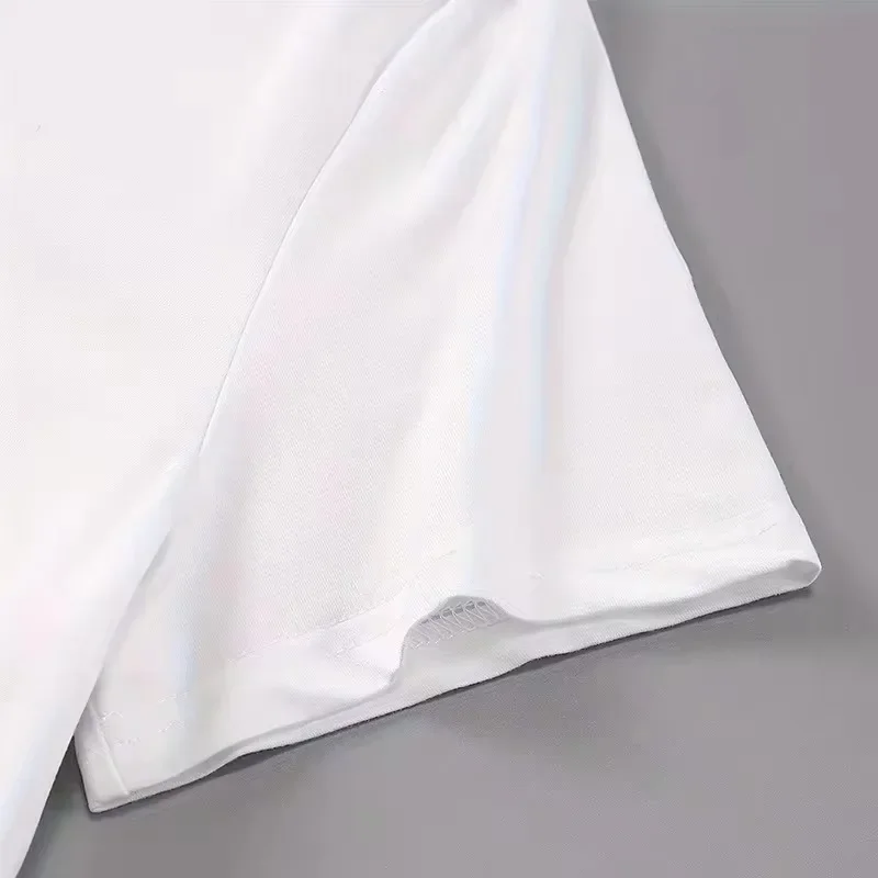 Camiseta holgada y bonita de estética Y2k para mujer camisetas informales con cuello redondo de dibujos animados japoneses 4