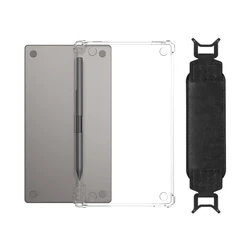 Transparent TPU Shockproof eBook Case with Pencil Holder - Paper Pro Move 7.3in (TPU Case and Strap)
