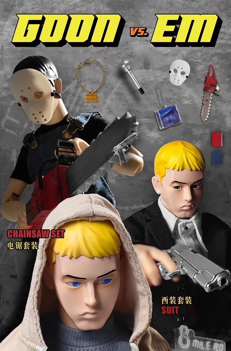 Goon Original 1/6 Scale Trendy Rap god Eminem Set Suit 8 Mile Suit