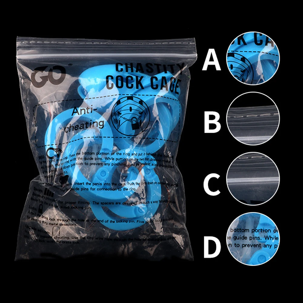 Silicone Chastity Cage Male Cock Lock With 5 Sizes Penis Ring Chastity Belt Sextoys For Men Stretcher BDSM Gay Sex Shop penis chastity cage chastity lock sex toy