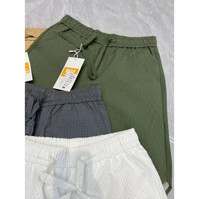 Men Beach Shorts Lightweight Short Pants Sweatpants Running Fitness Shorts Quick-drying Elastic Waist Solid Men Clothing New