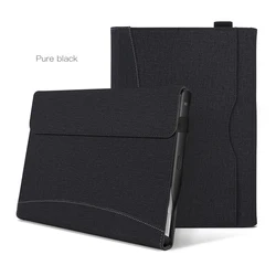 Premium Fabric Stand Cover for 12 - Inch Tablet & 2 - in - 1 Laptop (Pure Black)