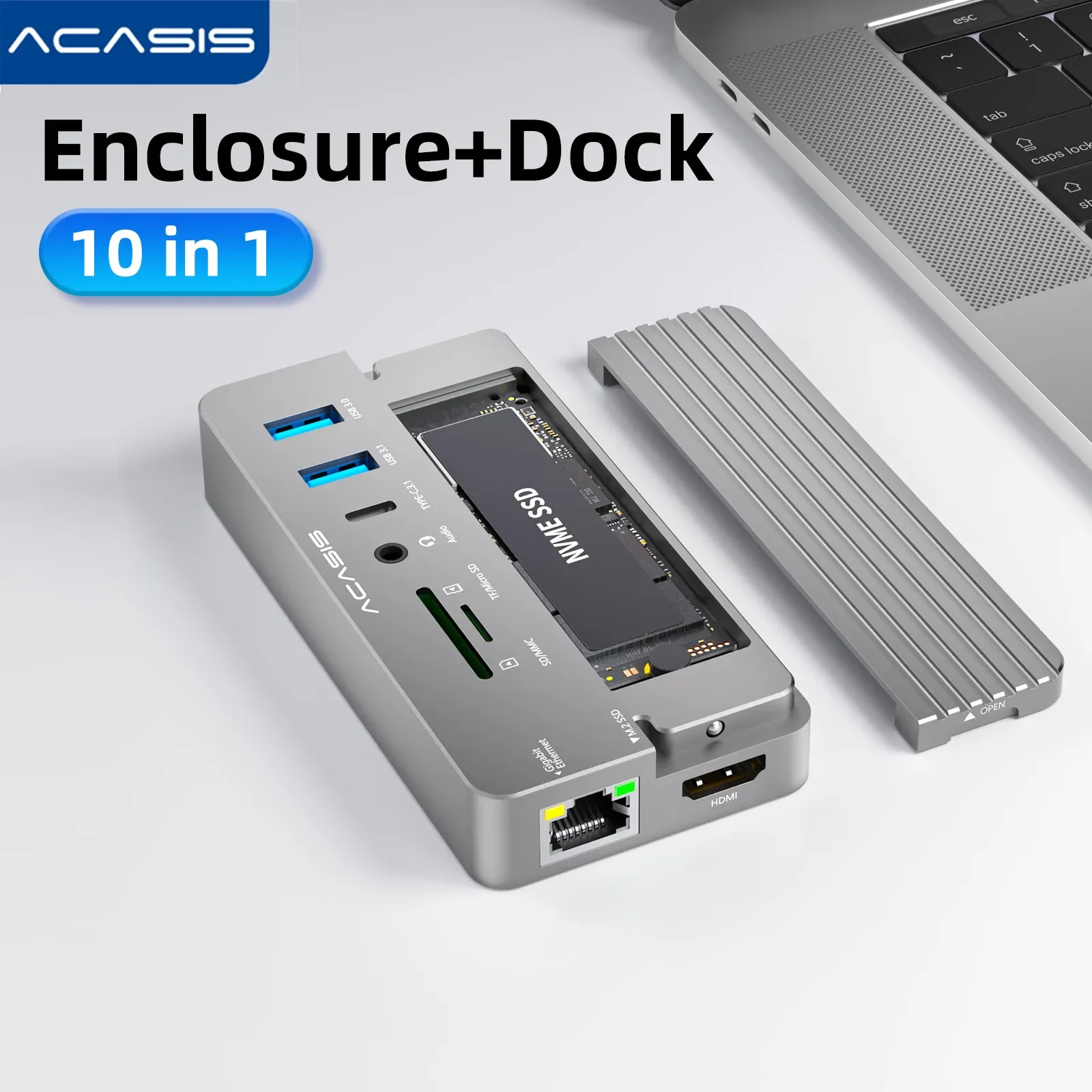 Hub USB alimenté - ACASIS 10 ports 48W USB 3.0 Data Maroc