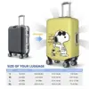 Peanuts Cute Snoopy Suitcase Cover Anime Cartoon Flight Business Strectch Luggage Supplies Protector 5
