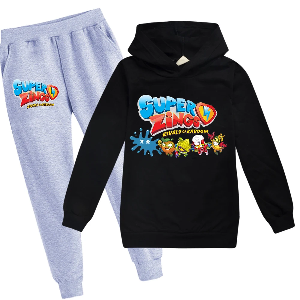 

Kids Clothing Set Superzings Costume Pullover Thin Hoodie Cartoon Boys/Girls Hooded Sweatshirts for Children's Clothing Casual