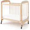 Serenity 3-Panel Clearview Compact Crib, Fixed-Side, Natural Wood 1