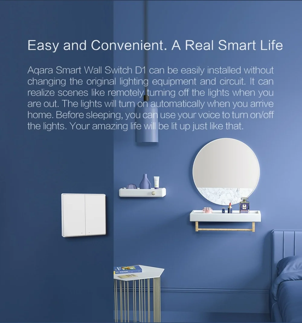 Wall Switch D1 ZigBee Smart Wireless Switch Key Light Remote Control Fire Wire W