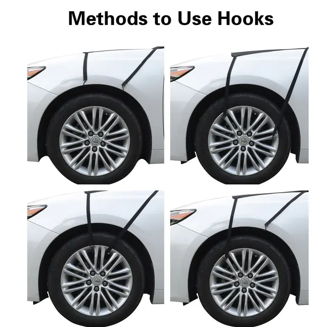 Univerzális Autó Első Szélvédő Burkolat Napfényes Hólautó Napsütemény Por Vízálló Védelem Kültéri Külső Védő - Image 4