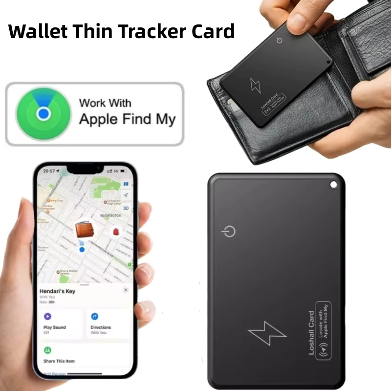 PORTAFOGLIO TRACKER WIRELESS Ricarica IP68 Sottile Carta Di Ricerca PORTAFOGLIO TRACKER WIRELESS Ricarica IP68 Sottile Carta Di Ricerca