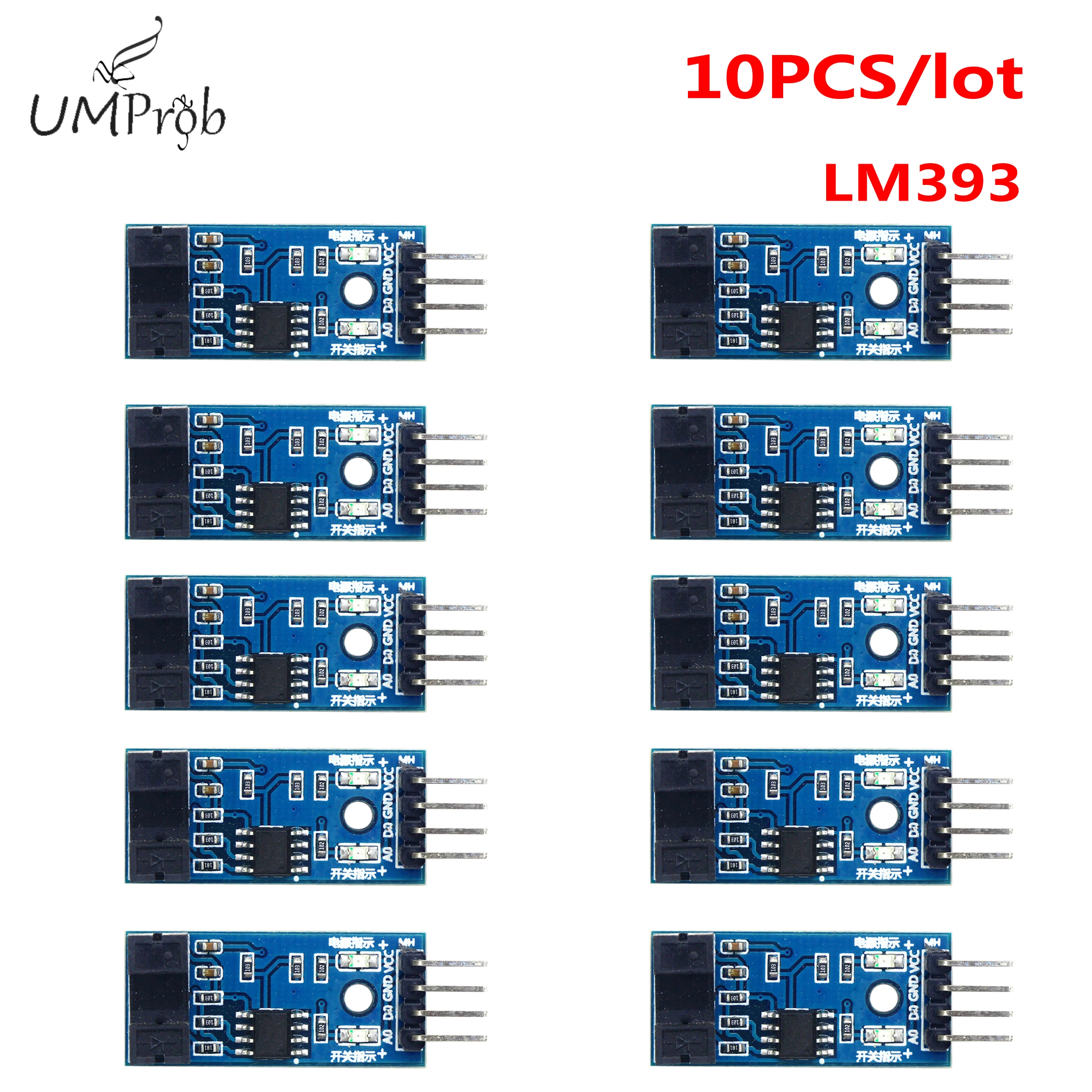 10PCS-lot-LM393-15mA-3-3-5-5V-4-PIN-Infrared-Speed-Sensor-Module-for ...