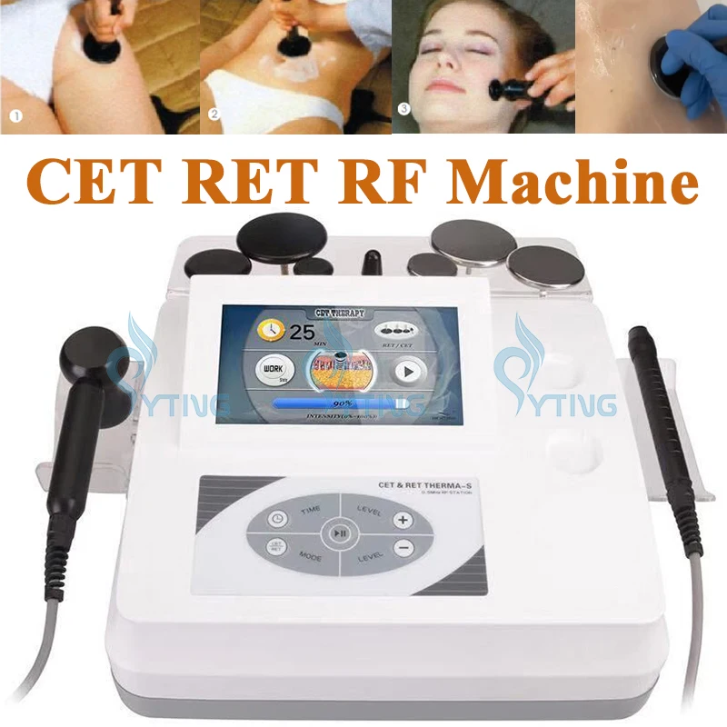 

2 in 1 Tecar RF Equipment CET RET Monopolar Radio Frequency Pain Relief Wrinkle Removal Face Lifting Deep Heat Diathermy Machine