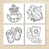 CUTE VIBES Bold-easy Patterns Coloring Book for Adults Cute Drawing Book Perfect Gift for Party and Birthday 4