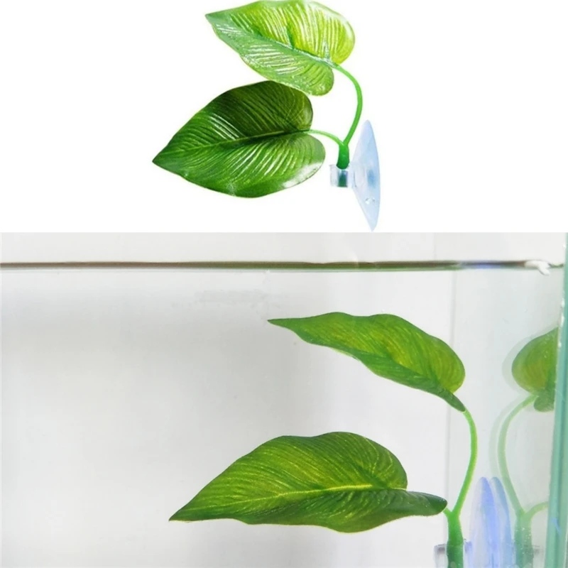 Betta Fish Rest Aquarium Leaf Plants Decoration Spawning Ornamental Plant Betta Fish Play Relax Artificial Hide Leaf Hammock