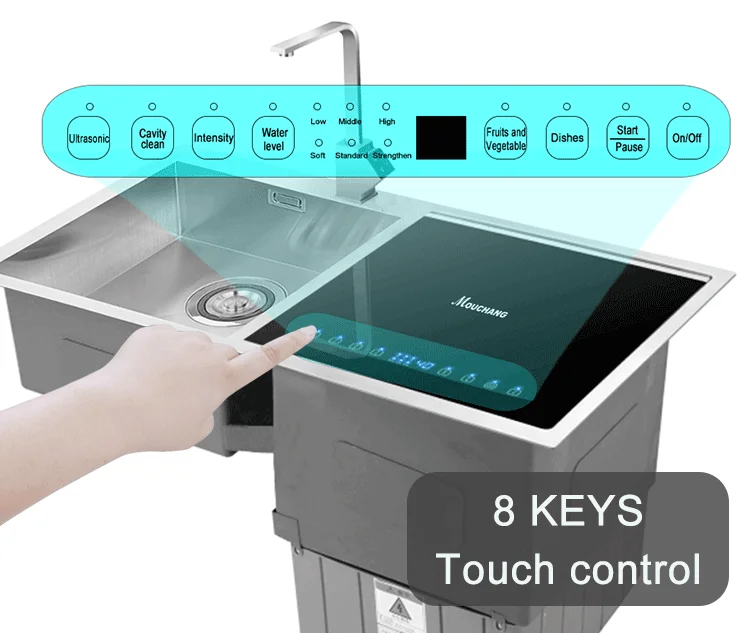 Full-featured Multi-mode Selection Sink Dishwasher Portable Kitchen Countertop Dishwasher 4