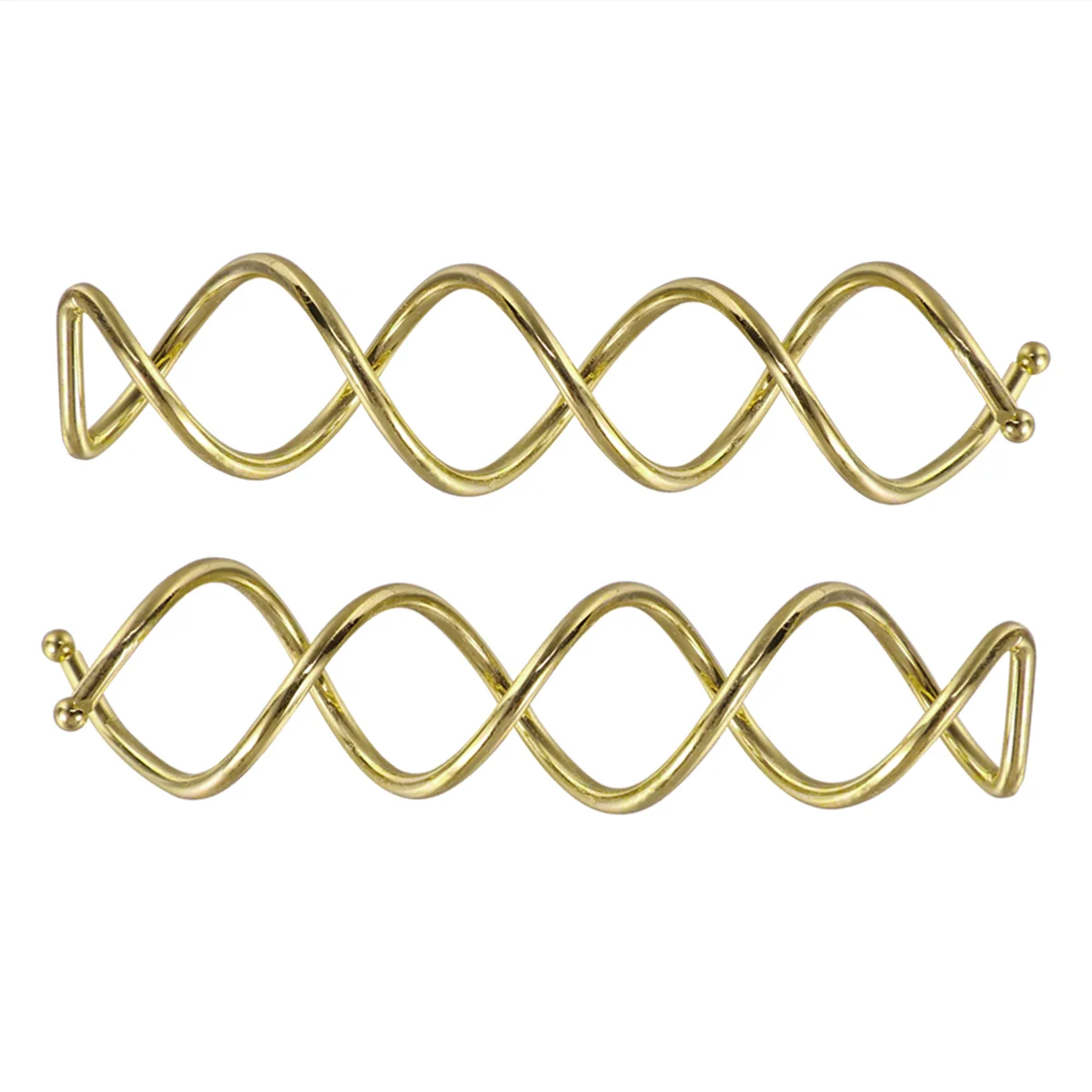 

10 Pcs Metallic Hair Clips Pins Hairdressing Tool Styling Tools Spiral Golden Accessories