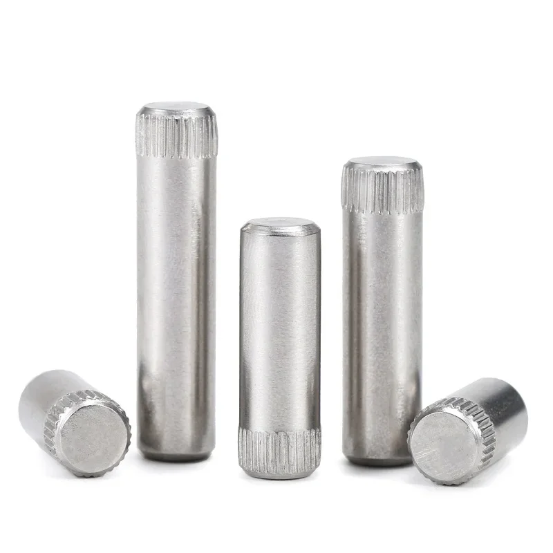 5~50pcs Knurled Dowel M1.5 M2 M2.5 M3 M4 M5 M6M8 304 Stainless Steel Cylindrical Pin Shaft Pin Toy Connecting Rod Lock Hinge