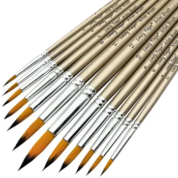 Round Artist Paint Brush Set 1