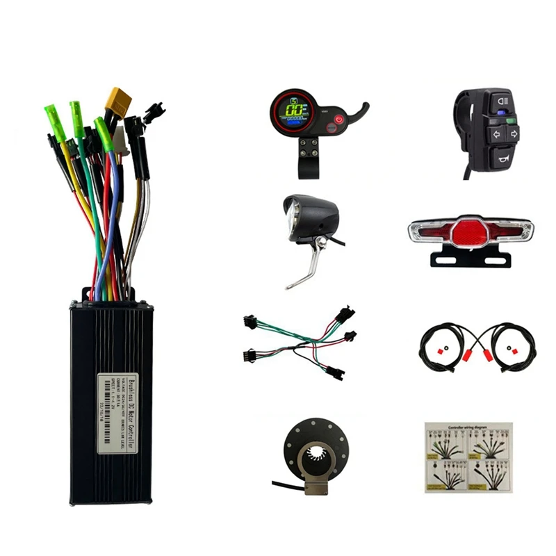 

36V 48V 750W 1000W Electric Scooter Motor 30A Controller Intelligent Brushless Three-Mode Controller+V889 Display Replacement