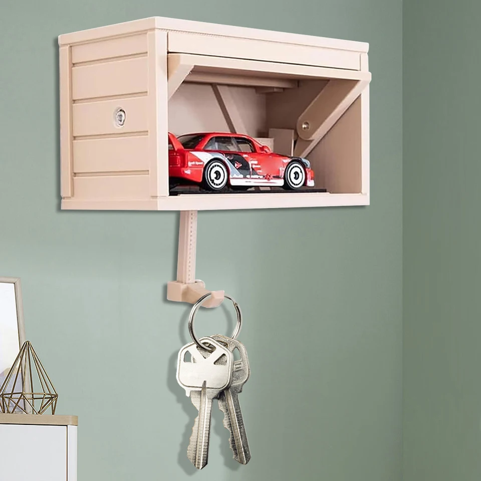 Creative Car Garage Key Holder Wall Mount Organizer