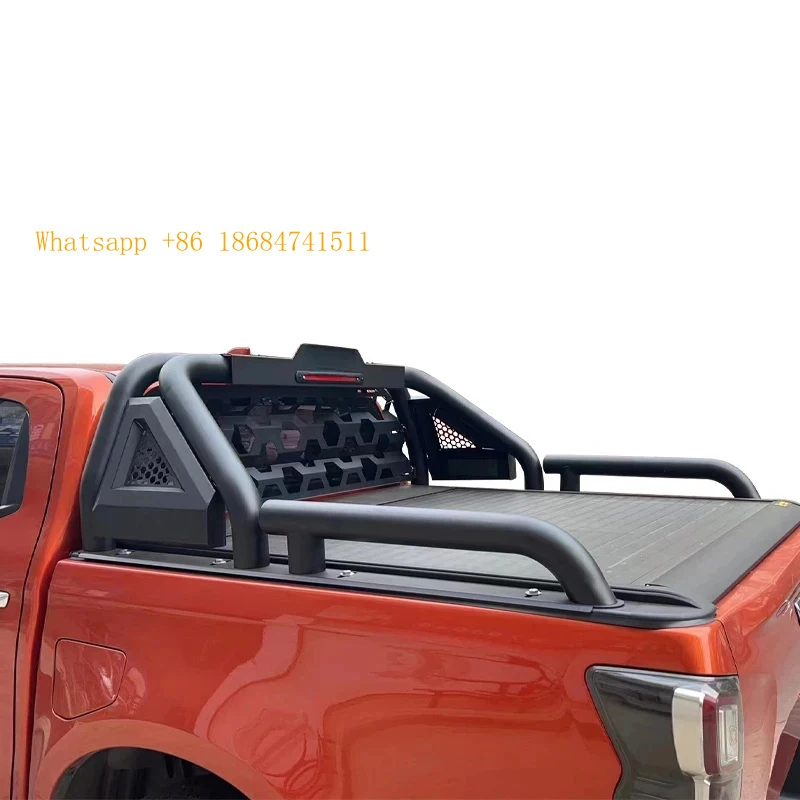 고강도 탄소강 스포츠 스텝 바 메탈 롤 케이지 4x4 픽업 트럭 베드