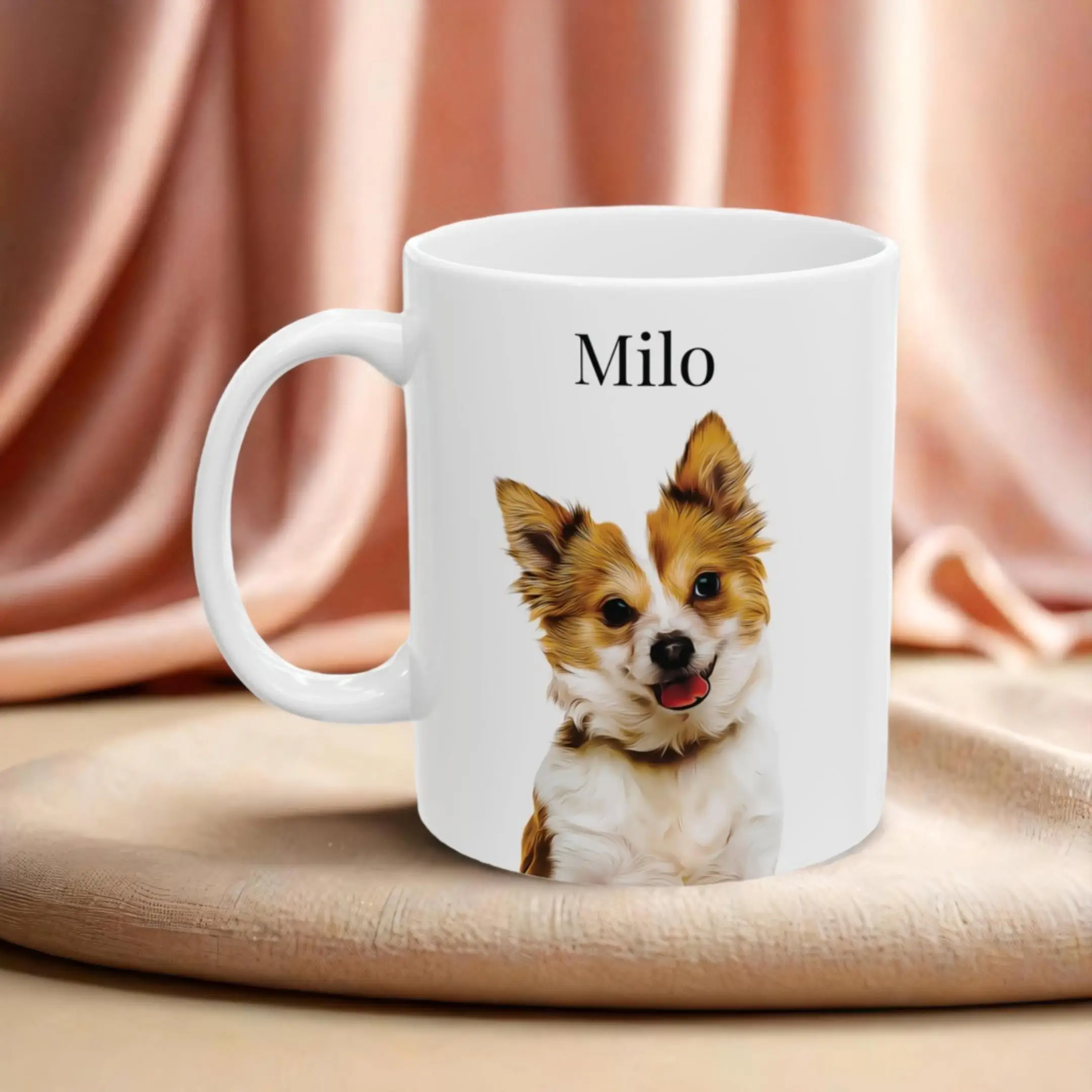 Benutzerdefinierte Haustier-Erinnerung, 11 Unzen-Tasse, personalisierter Haustier-Fototasse, einzigartiges Tierporträt, Trinkgeschirr, Kunstdesign, hervorragend für den täglichen Gebrauch zu Hause – Detail 9