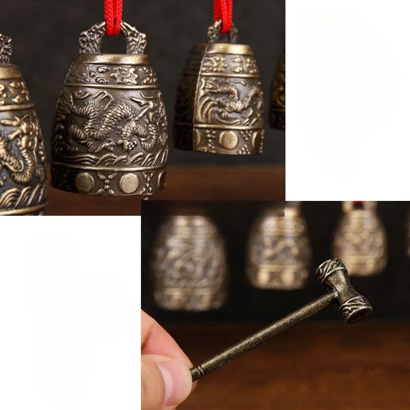 Chinese-style Classical Bronze Chimes, Home Decoration, Office, Study, Living Room, Musical Instruments, Handicrafts, 1pc