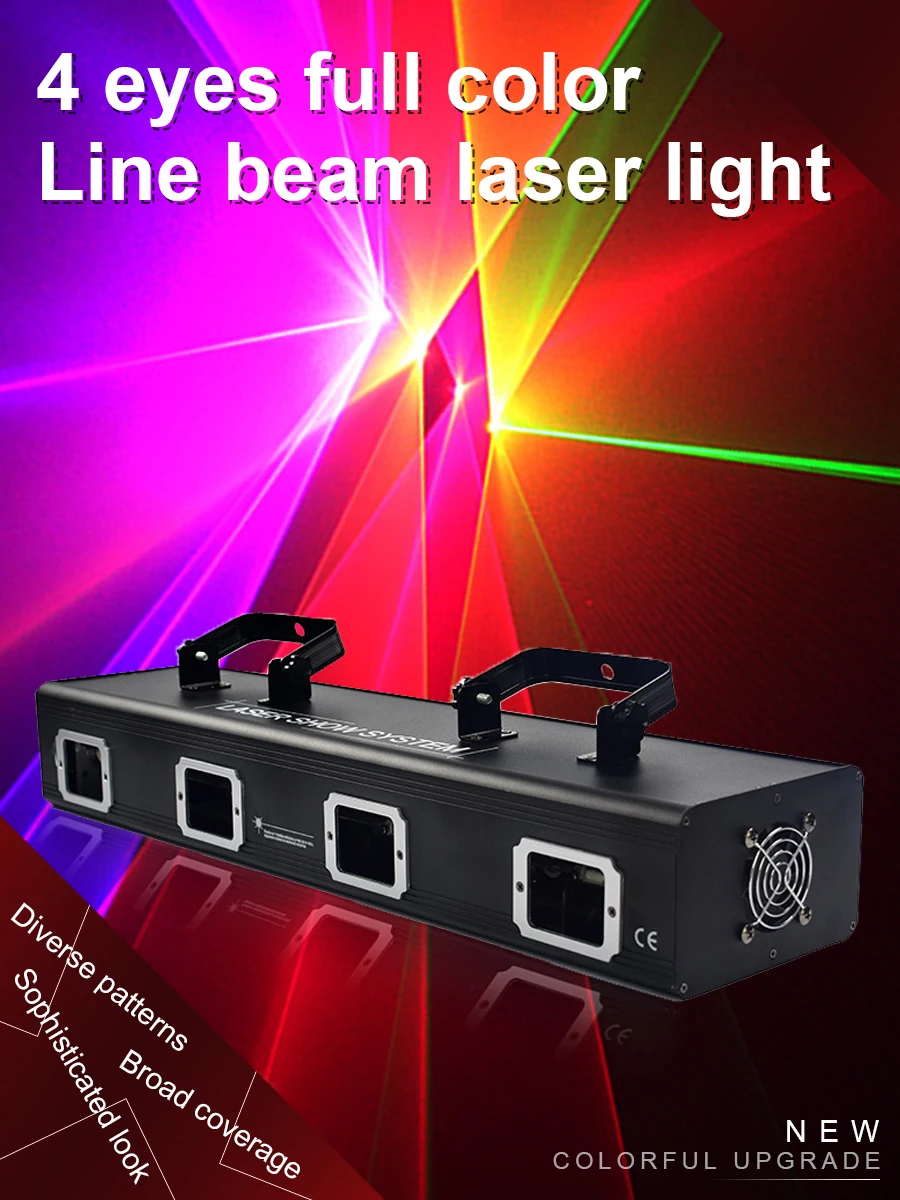 Padrão de Feixe Scanner para Discoteca Festa em Casa 4 em 1 Lente Retangular Laser Projetor Rgby Efeito Dmx dj Bar Feriado Festa 4 2 Computers & Electronics