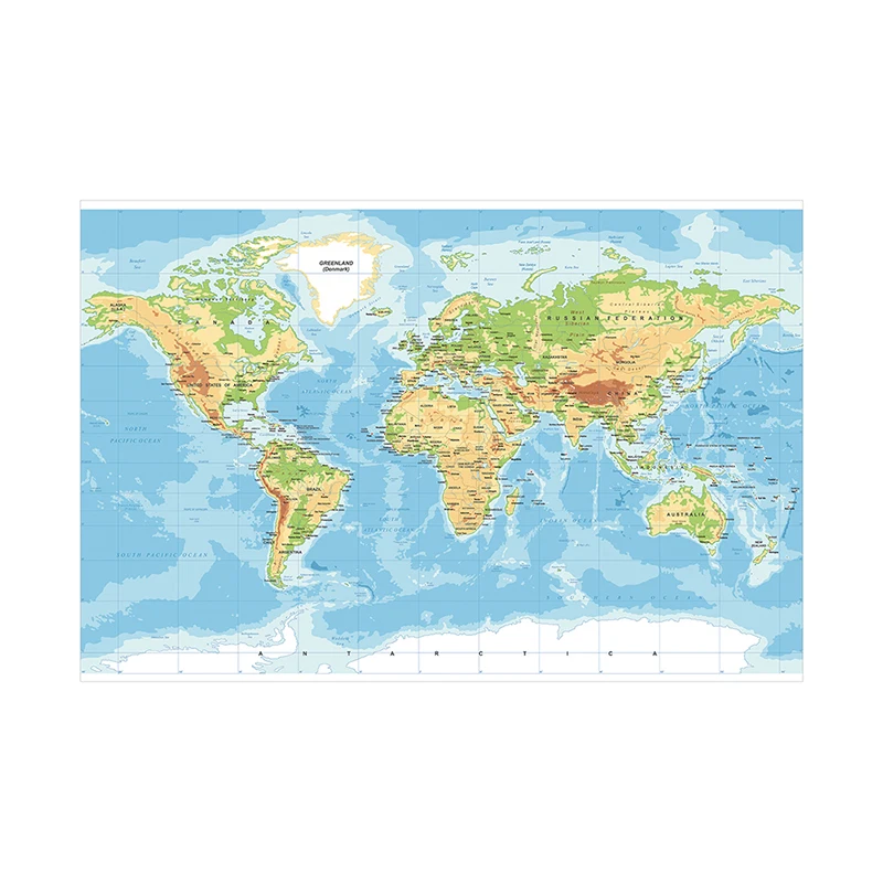 Рисунок 2 - 45x30 см Складная маленькая карта мира с распылителем