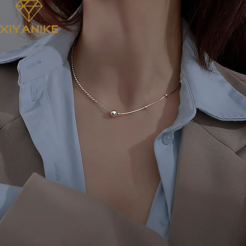 진주목걸이 모조 진주 뱀 크리스탈 롱 스웨터 체인, 빈티지 액세서리 목걸이, 스테이트먼트 목걸이 8 XIYANIKE-여성을 위한 파란색 초커 체인 목걸이, 소녀 쇄골 초커 럭셔리 패션 새로운 보석 여성 선물 파티 콜리어 팜므