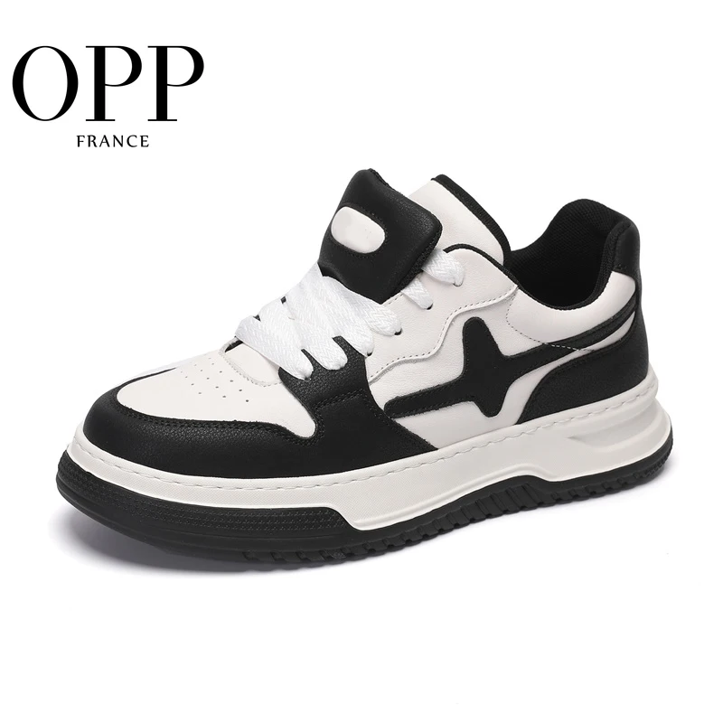 

2024 OPP Men's Sports Shoes Fashion Men's Lace-up Air Shoes Genuine Leather Balance Massage Force Sneaker Luxury Design Loafers
