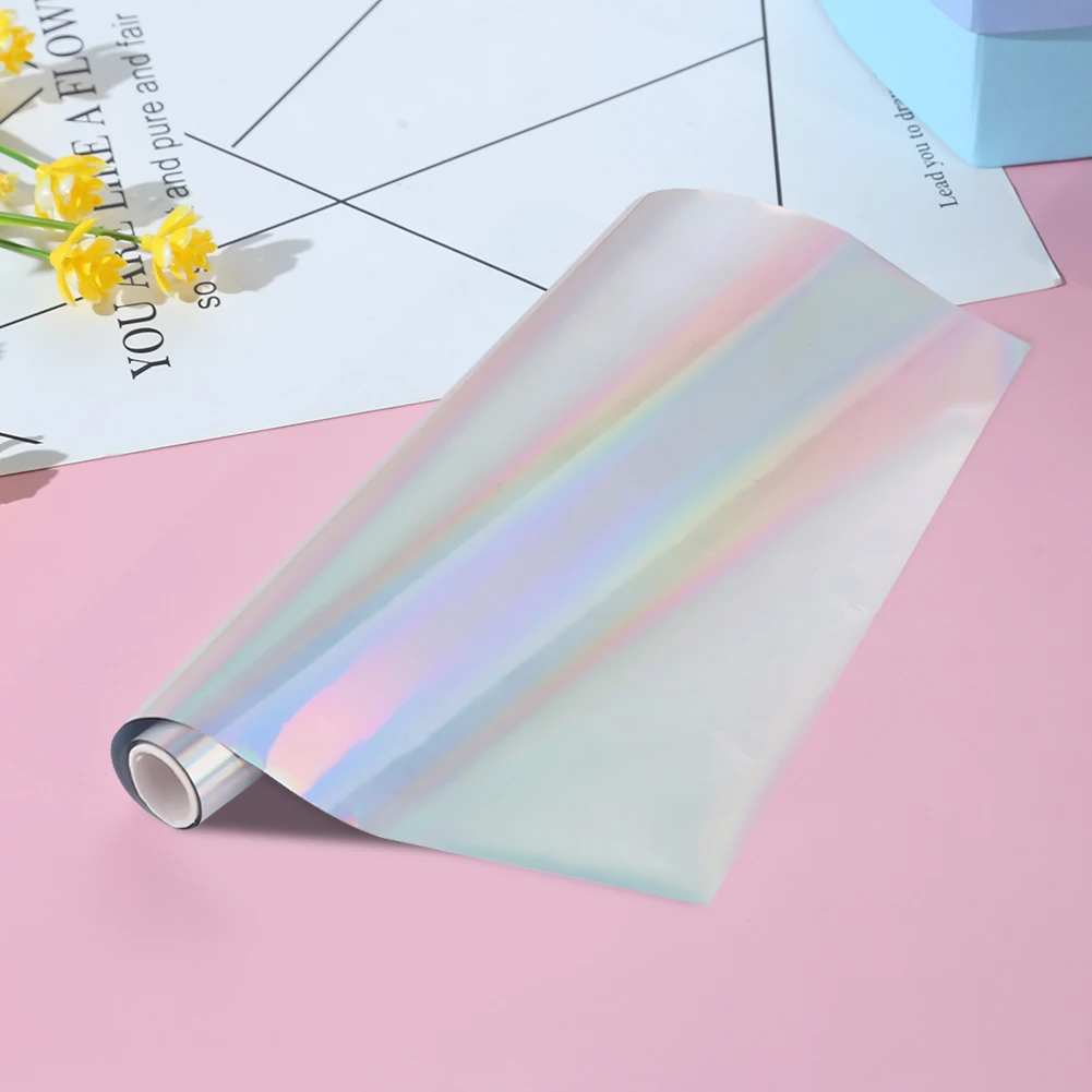 19.3cmx5m 홀로그램 열전사 DIY 공예용 홀로그램 열전사 DIY 공예용 핫 스탬핑 포일 종이 롤