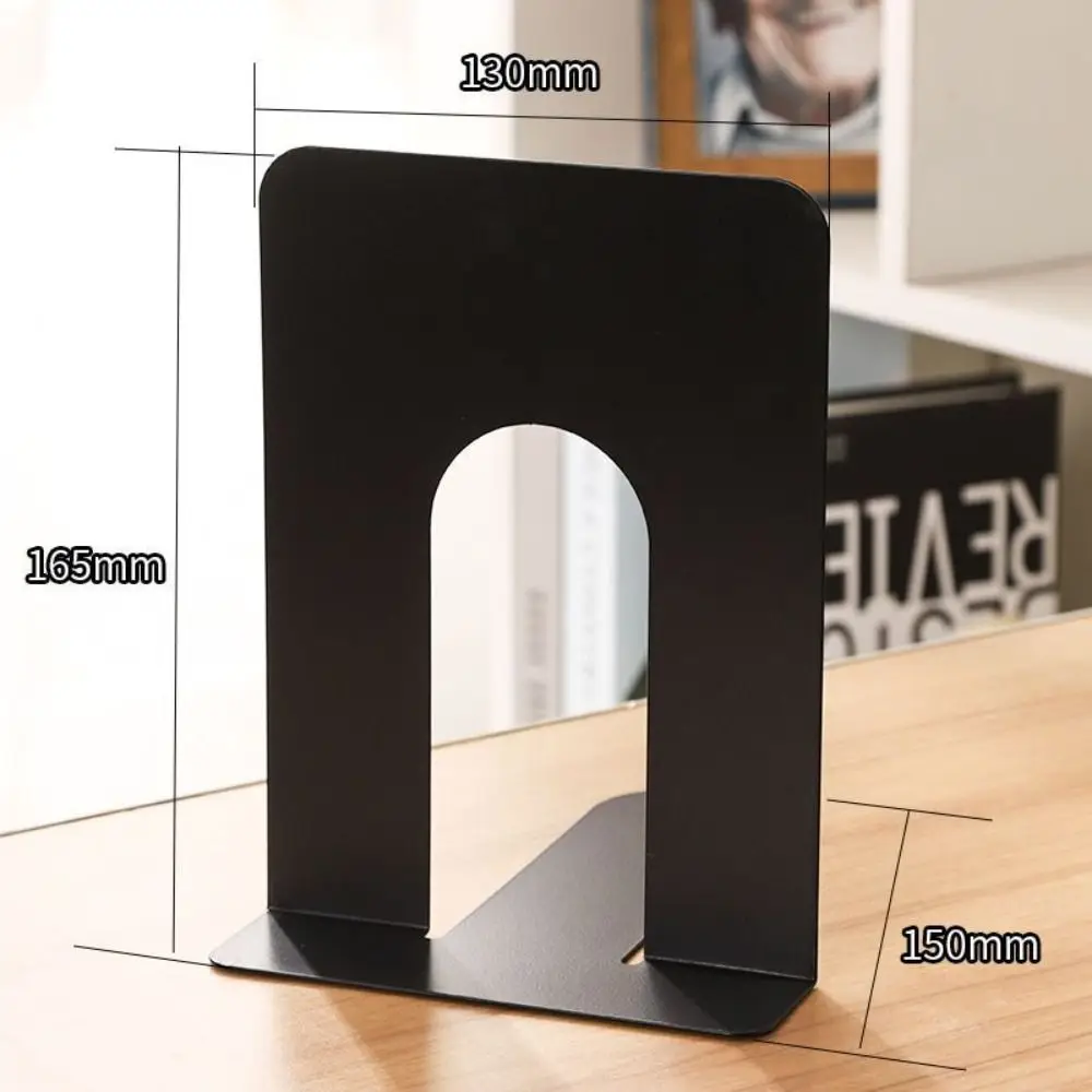 Book Holder L-shaped Desk Bookends INS Display Iron Book Stand Simple Durable Support Rack Student